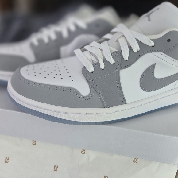 Jordan Shoes - Air Jordan 1 LowWomen's Gray and White Sneakers